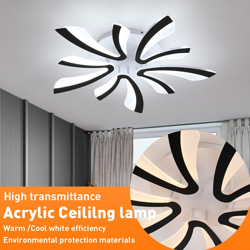 Modern LED Chandelier V-Shape Ceiling Light Flush Mount Living Room Bedroom Lamp gallery