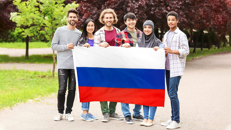 DANF Russia Flag 3x5 Ft Thick Polyester, Fade Resistant, feet, Black gallery