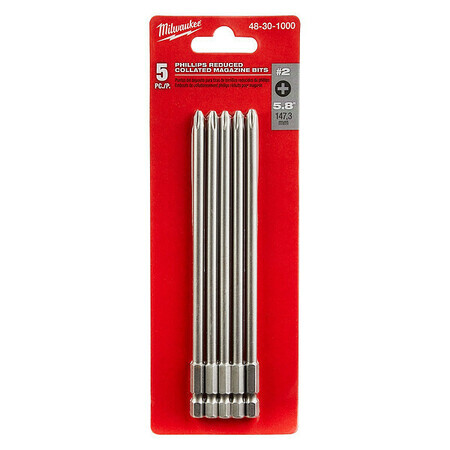 Milwaukee Tool 48-30-1000 Phillips Collated Magazine Bits,5Pc gallery