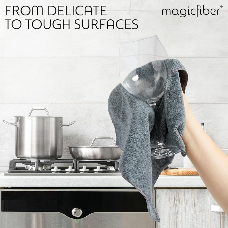 Microfiber Cleaning Cloths 12 Pack Large 13x11 Absorbent Lint Free Towels gallery