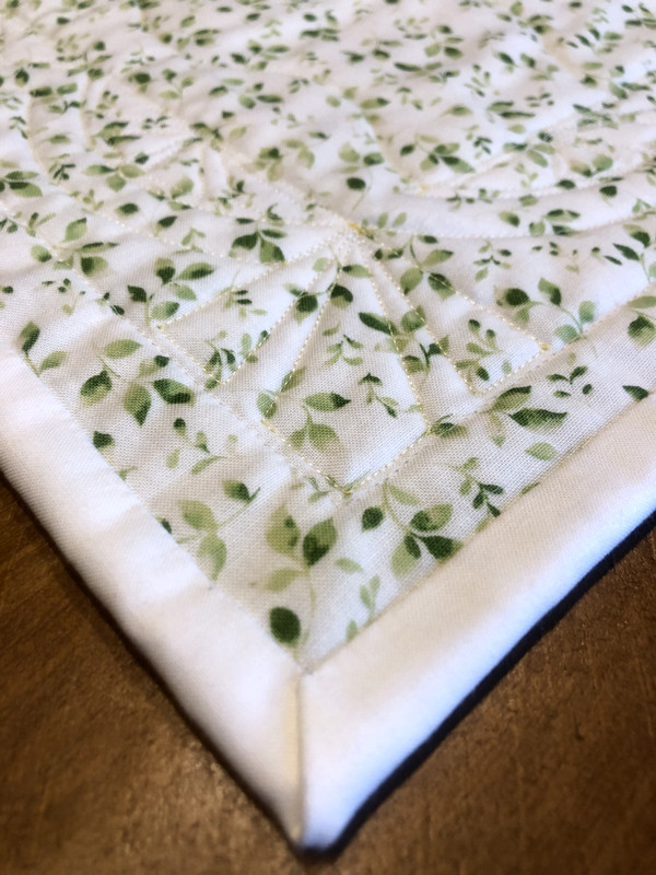 Reversible Quilted Table Runner Handmade Lemons Yellow Green Plaid 45"x20" gallery