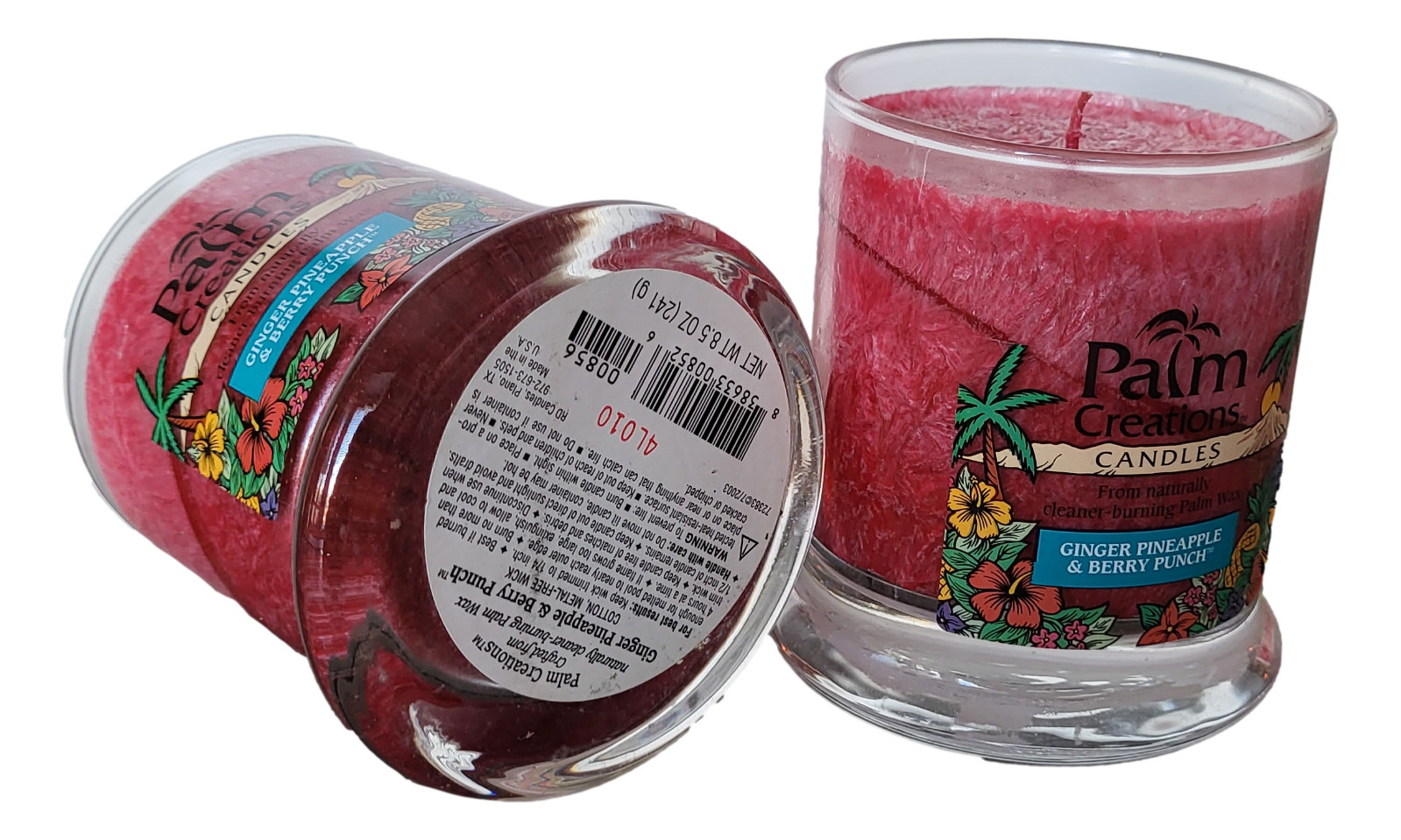 Scented Jar Candles 2-Pack 9oz Jars Ginger Pineapple & Berry Punch gallery