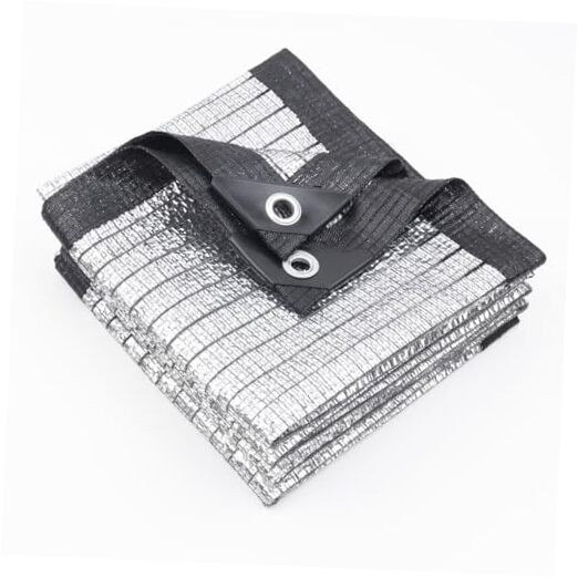 85% Aluminet Shade Cloth Reflective Tarp 10x20 FT Silver 10x20FT 85% Shading gallery