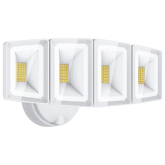 100W 4 Head LED Security Light 10000LM Exterior Flood Light Wall Switch IP65