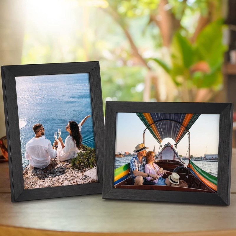 Versatile 5x7 Black Frame Set—7 Stylish Frames for Portrait or Landscape Use gallery