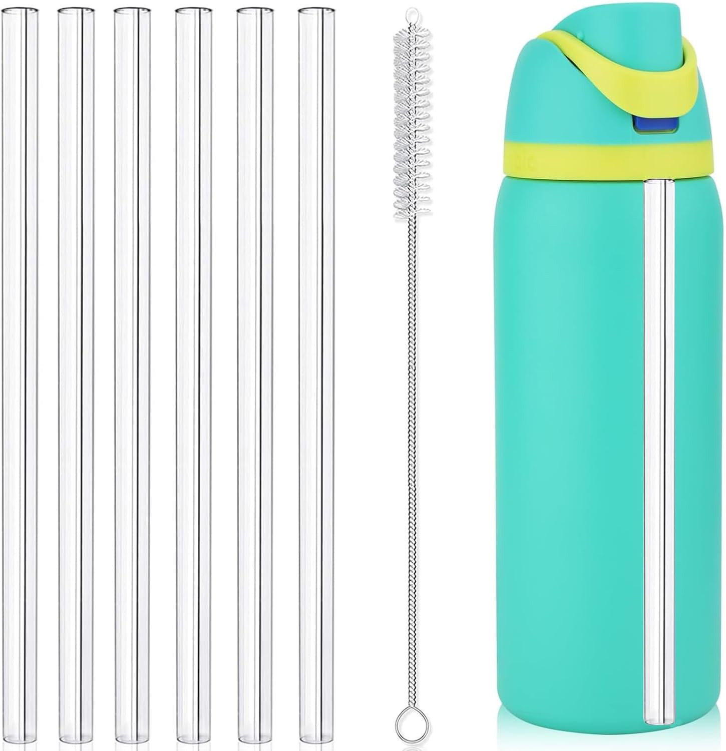 6PCS Replacement Straws for Owala Water Bottle 24 oz 32 oz,Reusable Tritan Straw gallery