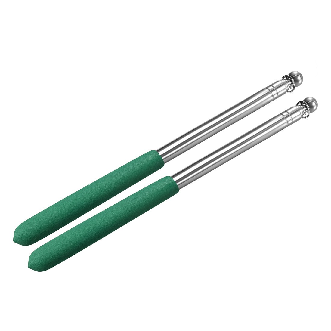 2pcs 3.28FT/1M, Handheld Flagpoles, Guide Flag Pole,Green gallery