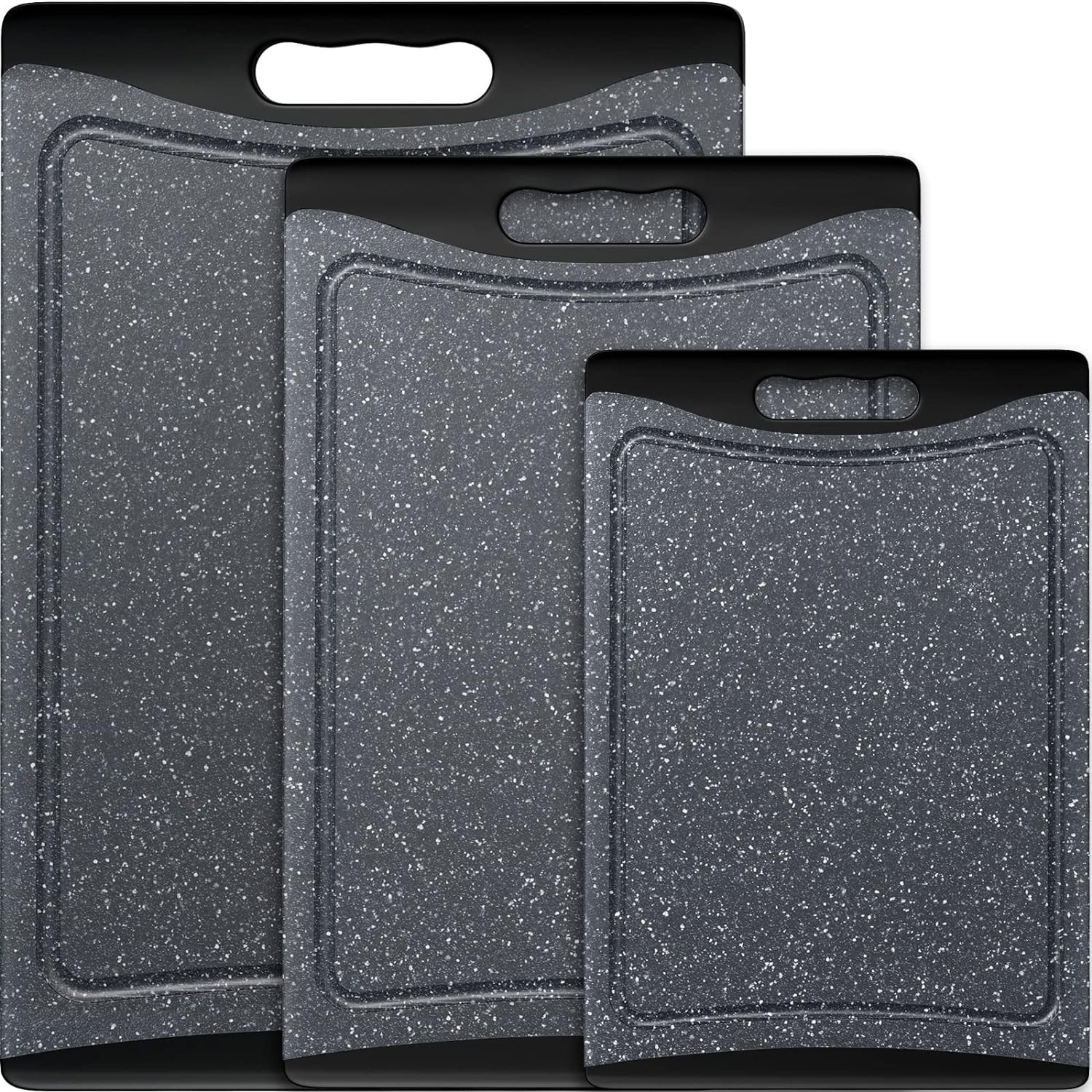 Extra Large Cutting Boards, Plastic Cutting Boards for Kitchen (Set of 3) gallery