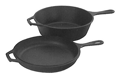 Lodge LCC3 Skillet/Griddle, With Lid, Seasoned Cast Iron, 10-1/4-In. - Quantity gallery