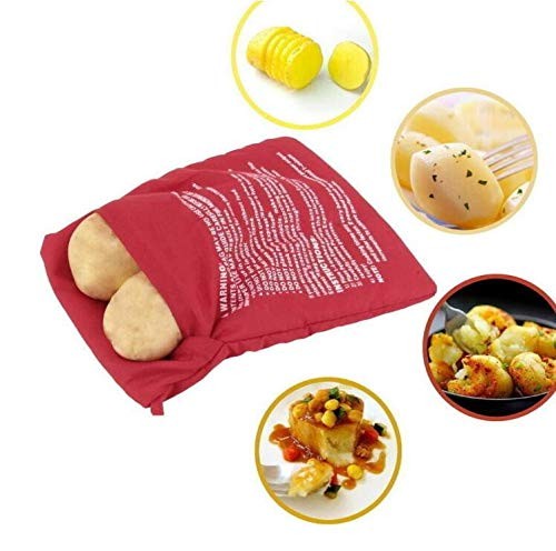 4 Pack Reusable Microwave Potato Bag Baked Potato Cooker Bags Just in Minutes gallery