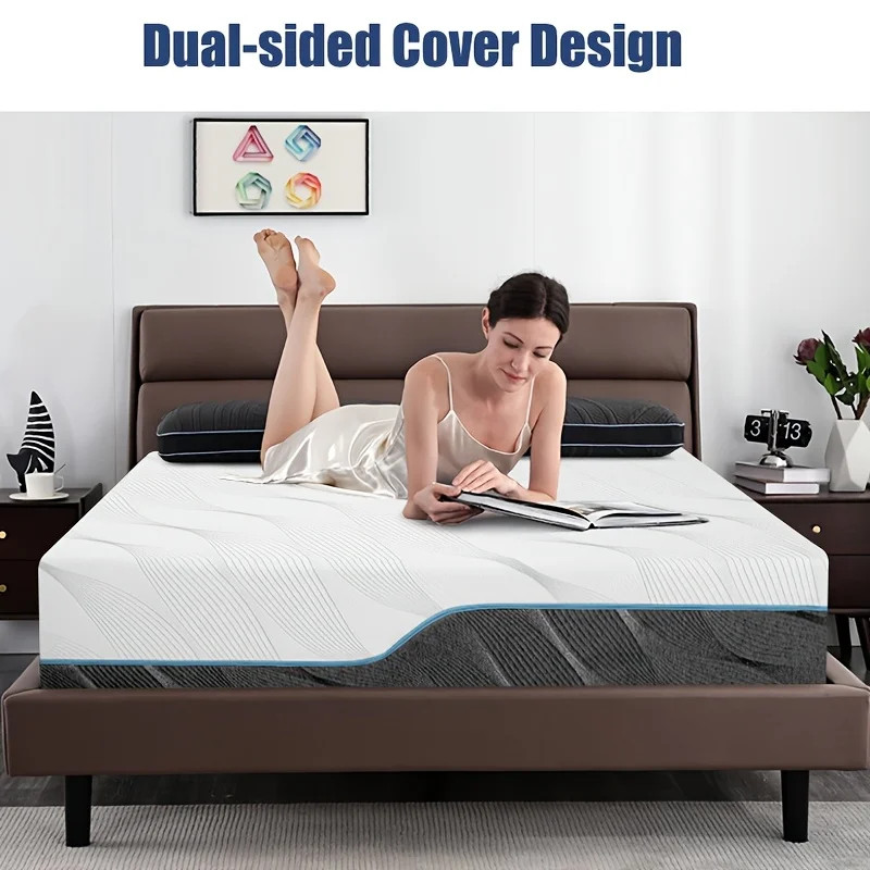 Queen Size Mattress, 8/10 Inch Medium Firm - Extra Firm Dual Sides Flippable gallery