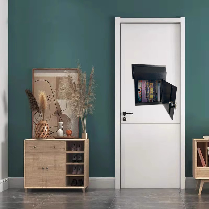 OPEN BOX Through the Door Locking Mail Drop Box, Theft Proof Payment Mailbox gallery