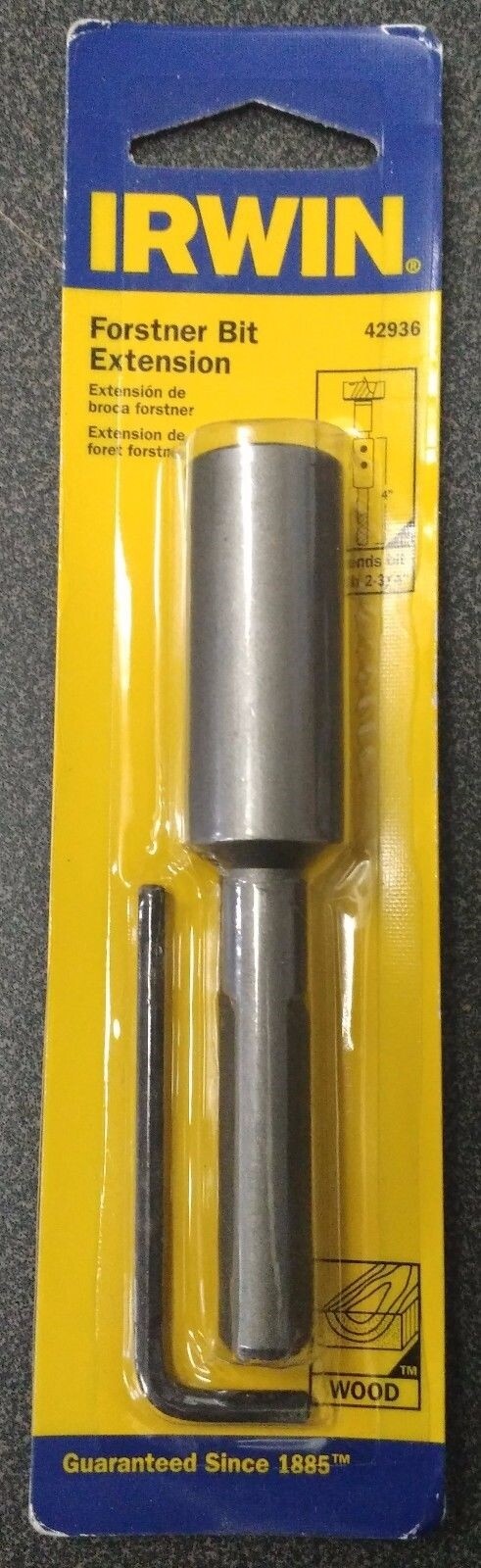 Irwin Tools 42936 4" Forstner Bit Extension gallery