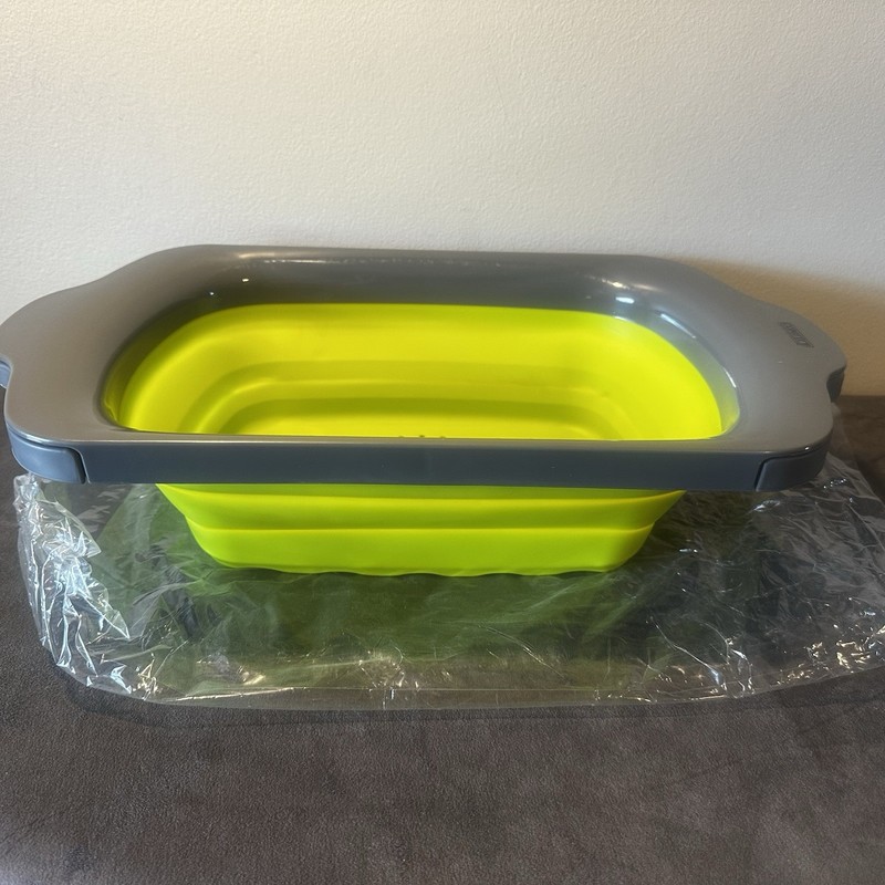Large Kitchen Colander, Strainer - Collapsible Silicone Over Counter Arms NEW gallery