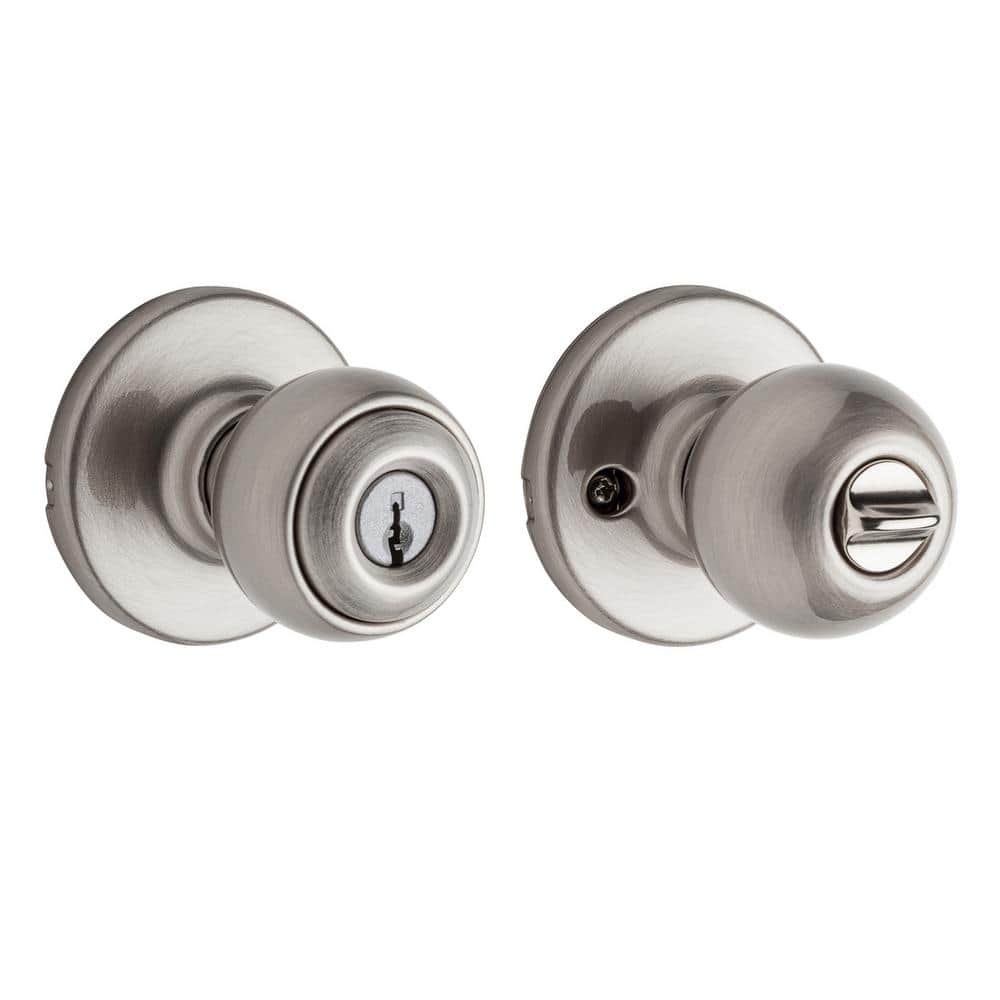 Kwikset Polo Satin Nickel Keyed Entry Door Knob w/ Microban Technology gallery