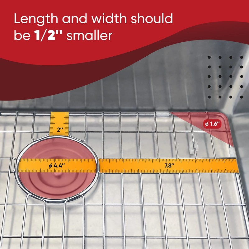 Granatan Kitchen Sink Protector Grid 28X14 Inch Stainless Steel Sink Bottom gallery
