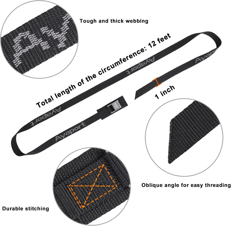 Cam Buckle Tie down Straps Lashing Straps 2200Lbs Break Strength Heavy Duty Car gallery