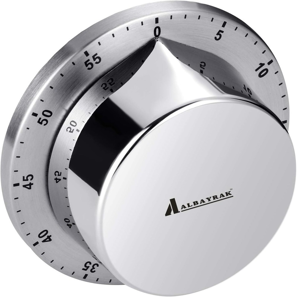 Kitchen Timer, Chef Cooking Timer Clock with Loud Alarm, No Batteries Required,