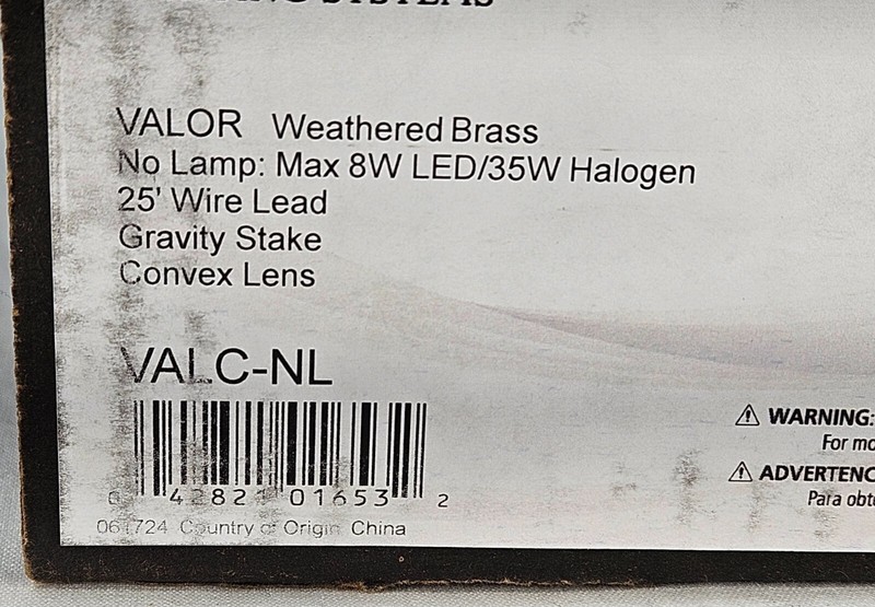 Unique - VALC-NL - Valor Up Light Brass Housing Weathered Brass No Lamp gallery