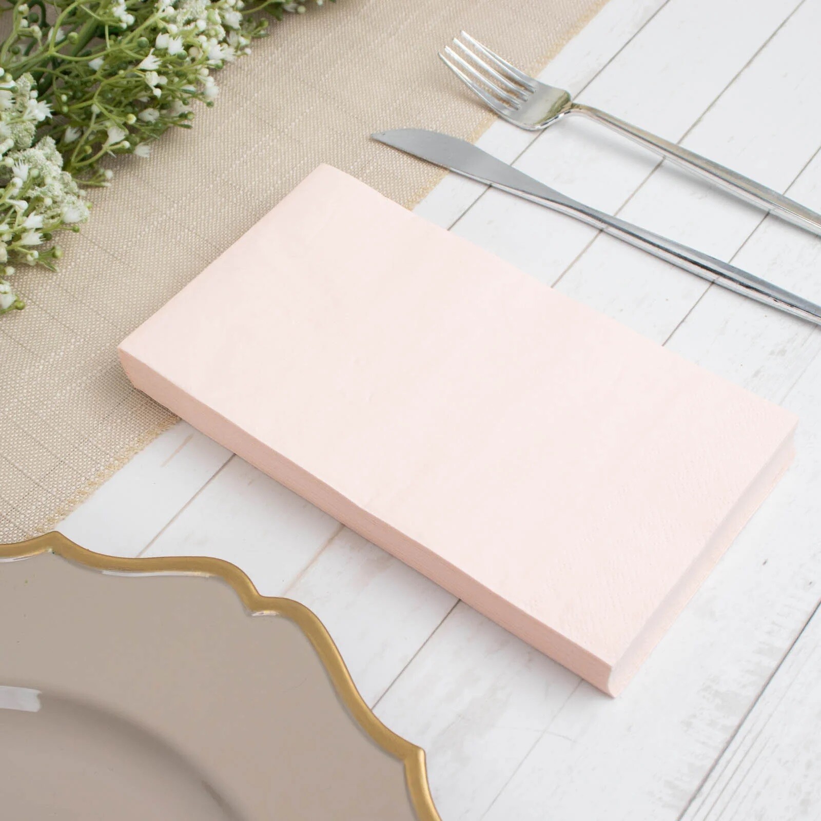 50 Plain Soft 2 Ply Dinner Table Cocktail Paper NAPKINS Party Events Decorations gallery