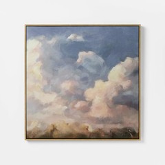 30″x30″ Clouds Framed Canvas – Threshold designed with Studio McGee