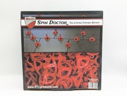 Russo SPIN DOCTOR Tile Leveling System Caps 100Piece Box Lippage Control SDCAP