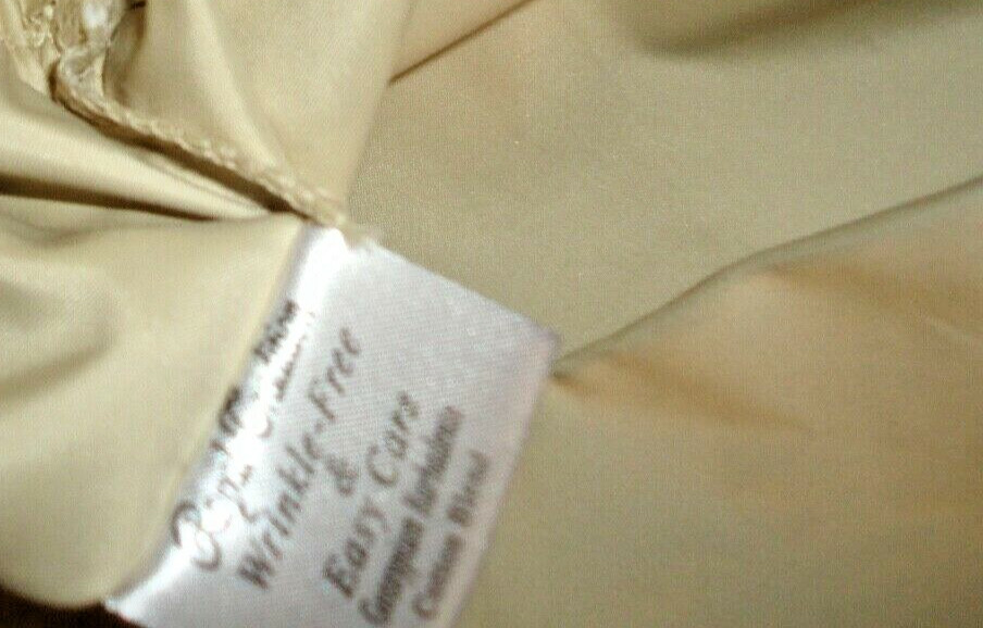 ROYAL TRADITION WRINKLE FREE SAND (PAIR) KING PILLOWCASES 20 X 40 NEW gallery