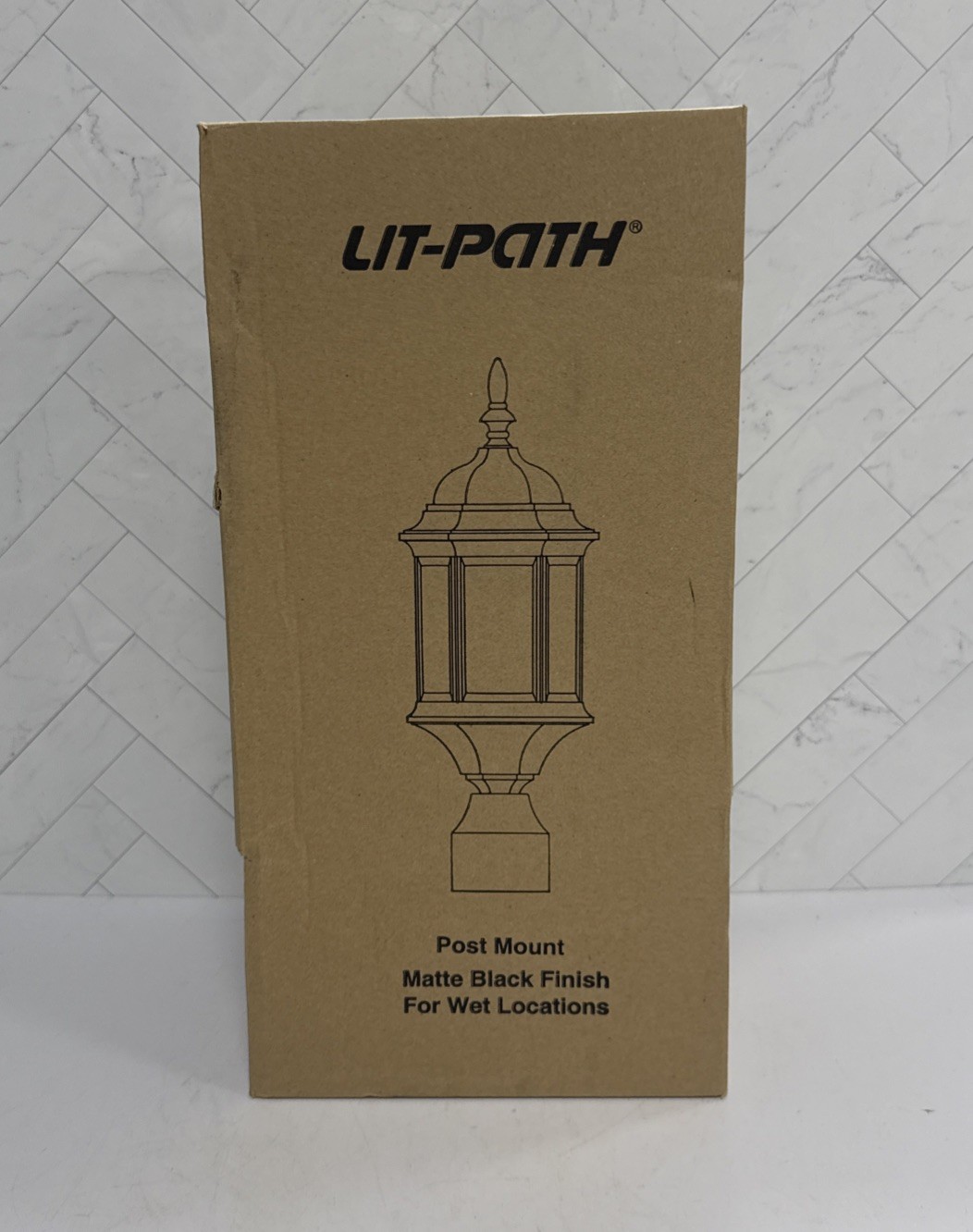 Lit-Path Post Mount Matte Black Finish LT-PL00R-BK Outdoor Wet Location Light gallery