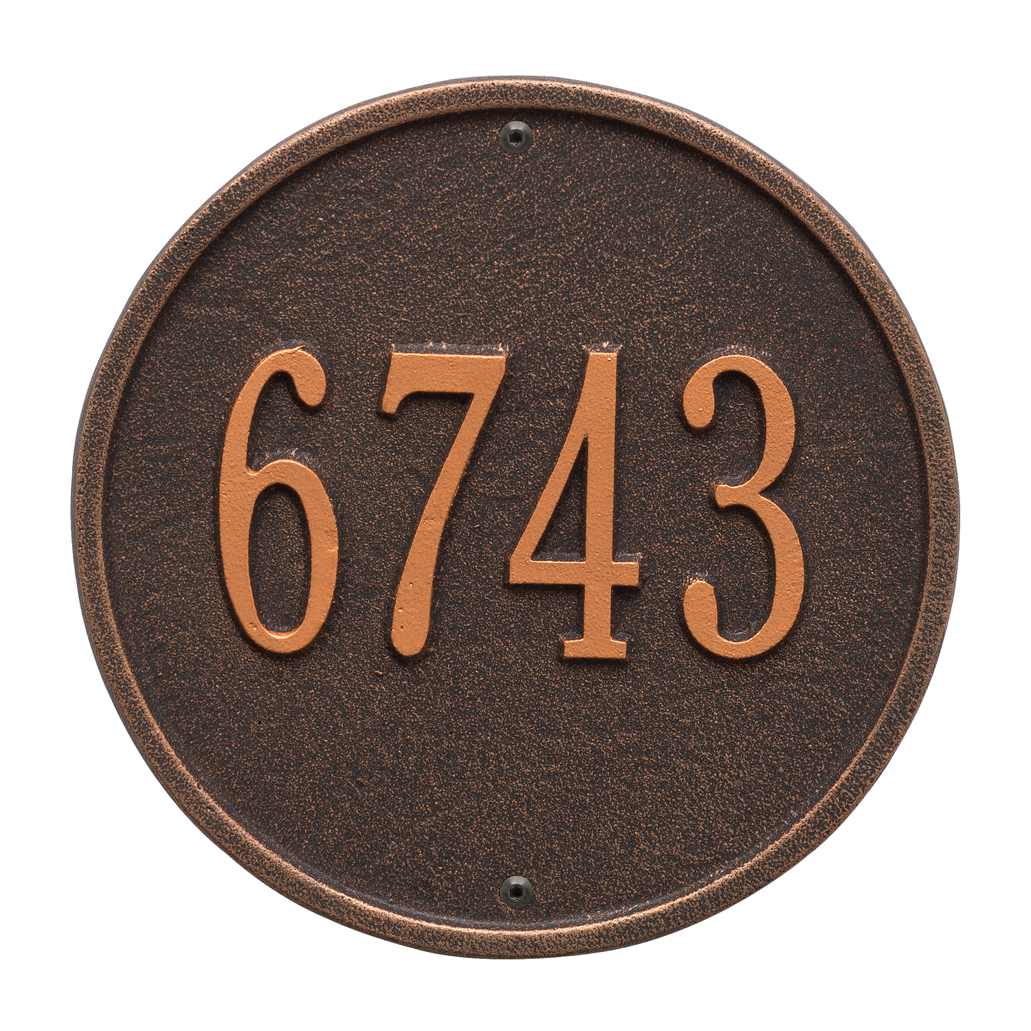 Round 9" Diameter Personalized Address Plaque gallery