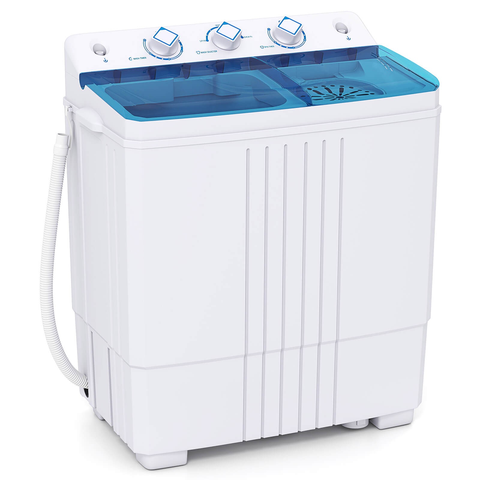 Costway Compact Mini Portable Twin Tub Washing Machine 20 Lbs Washer Spinner gallery