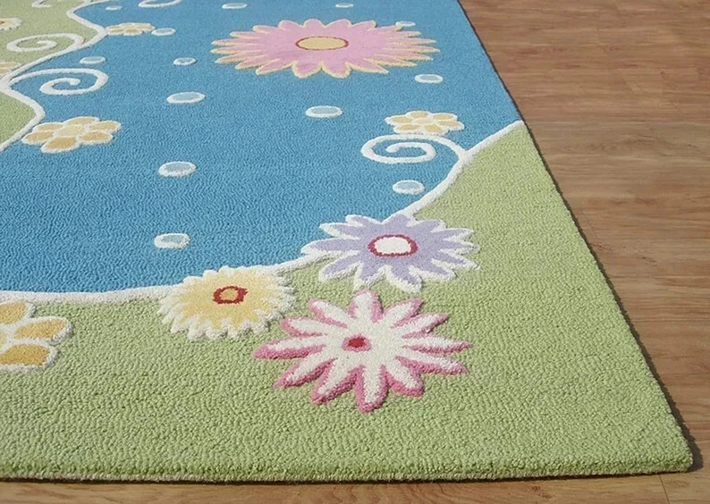 Pile Hand Tufted 100% Wool Handmade Area Rug For Home, Bedroom Living rug gallery