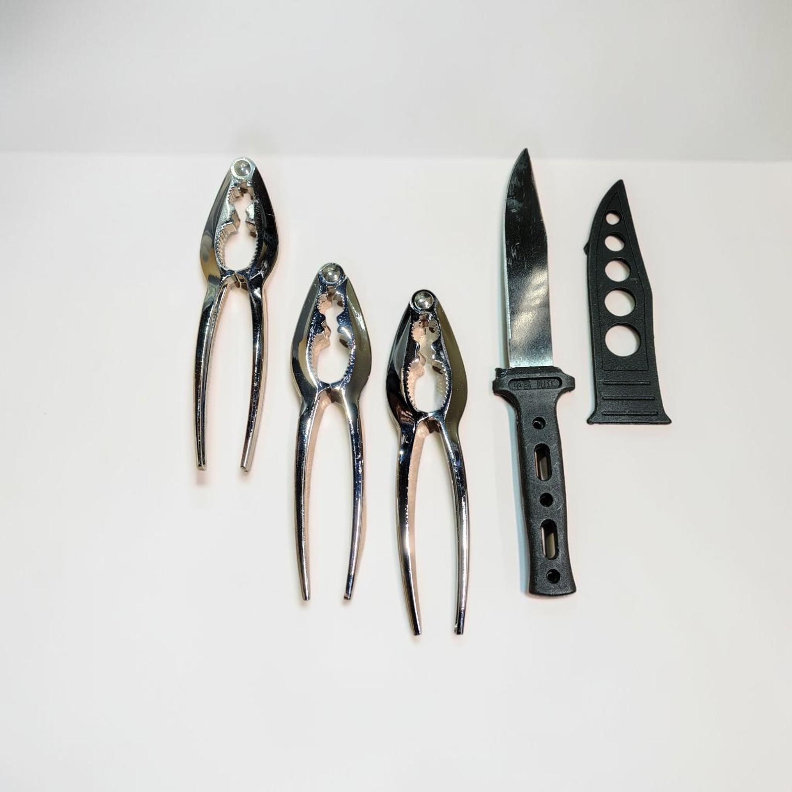 3 Pack Heavy Duty Walnut Lobster Nut Cracker Stainless Steel Seafood Tools gallery