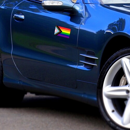 Flag Progress Pride Gay Pride Rainbow Flag Magnet 3x5 In, Automotive Magnet 2 PK gallery