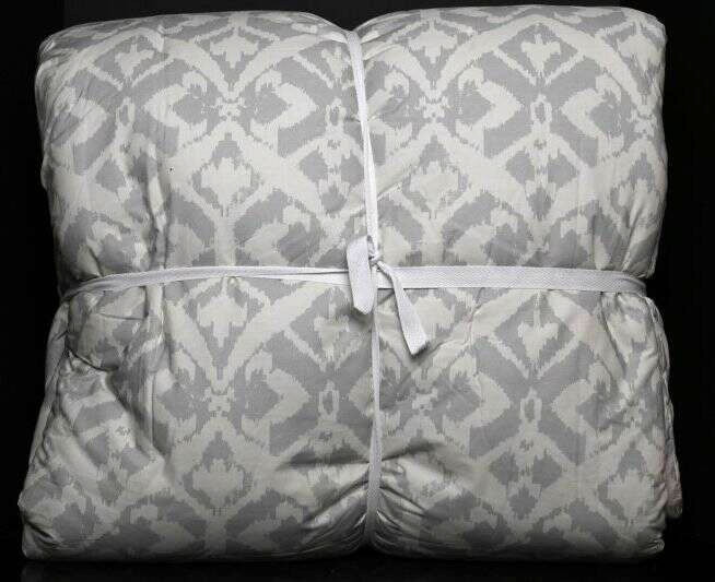 Pottery Barn Laguna Ikat Comforter, Full Queen 92" x 88" Sea Glass Color New gallery