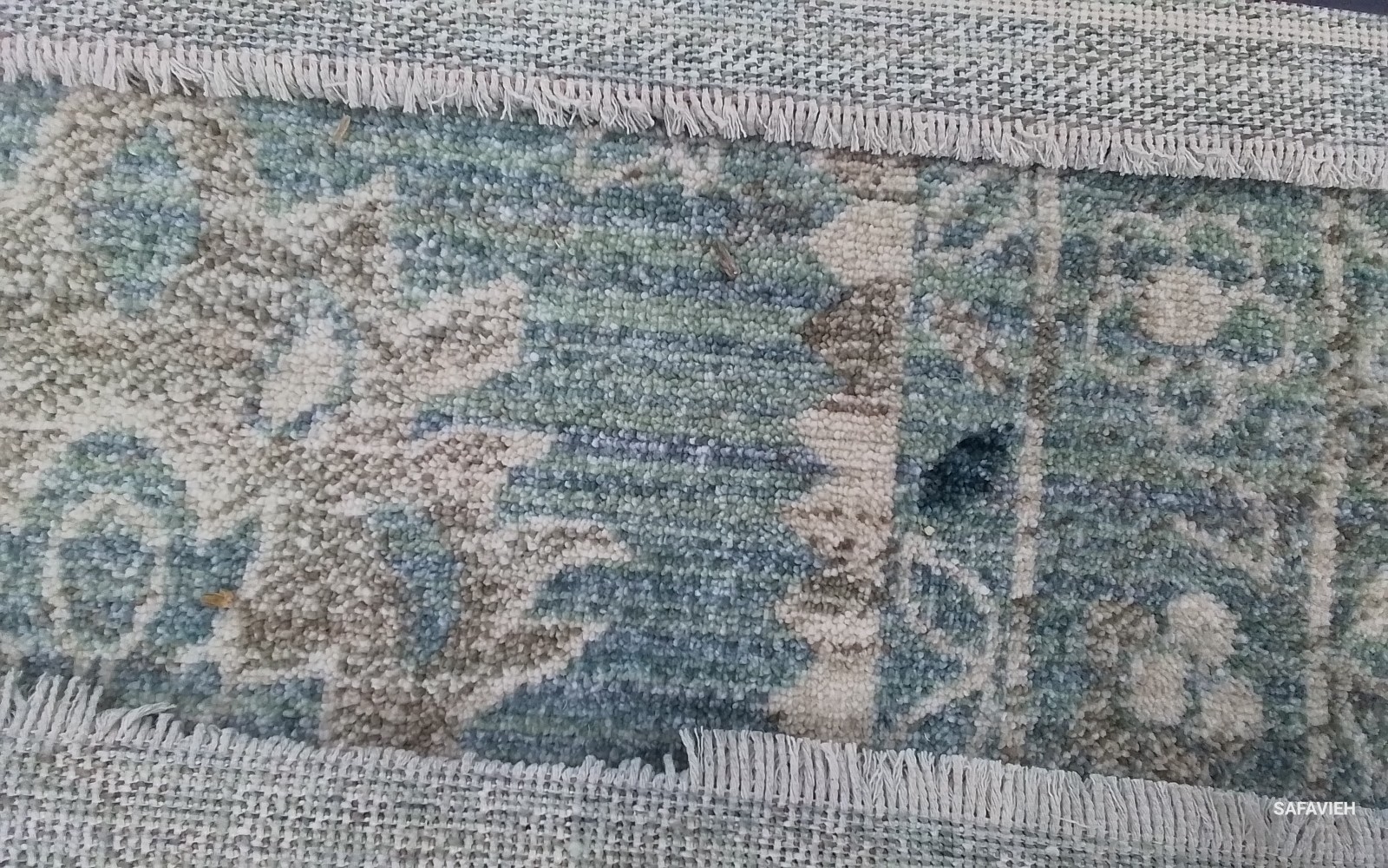 BLUE / IVORY 9'-0" x 11'-6" Back Stain Rug, Reduced Price 1172780658 ANP656M-9 gallery
