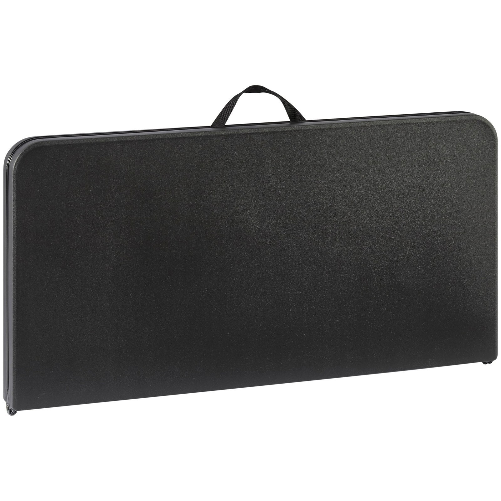 Mainstays 34" Square Resin Fold-in-Half Table, Rich Black, 28 in H gallery