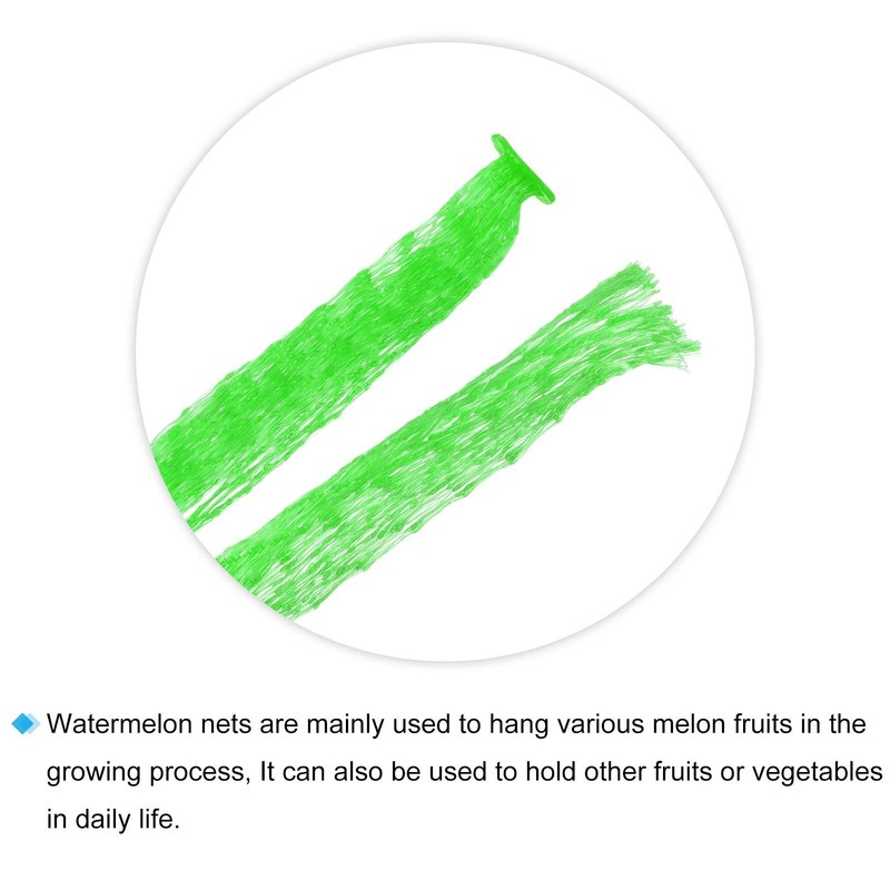 Watermelon Nets 11.81 Inch Hanging Melon Hammocks Bag for Garden Green 50 Pack gallery