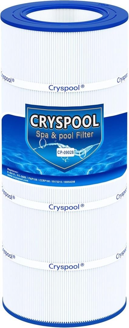 Cryspool® 09028 Filter Compatible CC100 100 Sq. Ft Pool Filter Cartridge, 1 Pack gallery