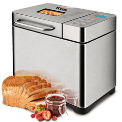 9-in-1 2LB Bread Maker Machine Fully Automatic LCD Display, Stainless Steel