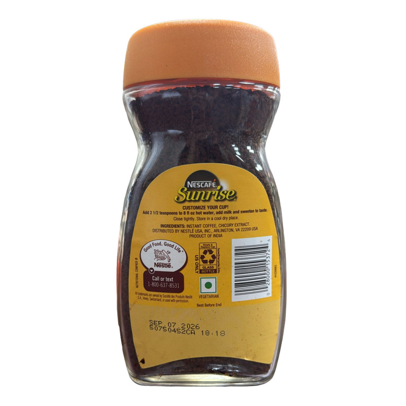 Nescafe Sunrise Instant Coffee – 190g Export Pack Bottle | Rich Aroma & gallery