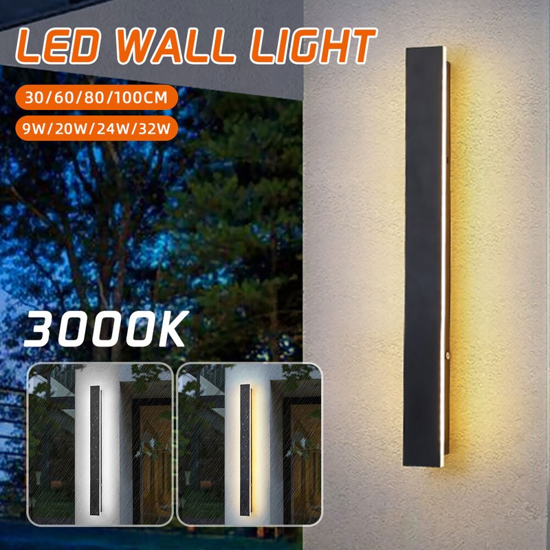 Modern LED Wall Light Long Strip For Sconce Stairs Bar Linear Wall Lamp Bedroom gallery