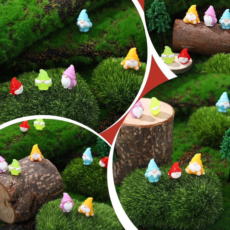 Fiwochic 100 Pcs Mini Gnomes Tiny Figures Miniature Gnomes Bulk Miniature Fig... gallery