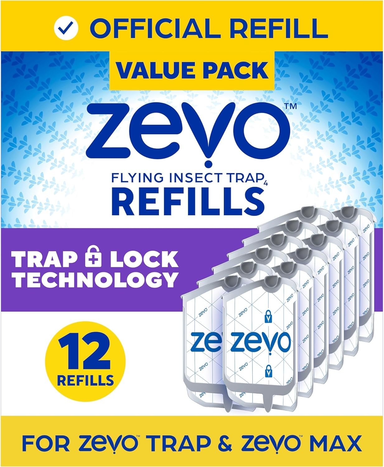 Zevo Flying Insect Trap Refill Cartridges -Easy to Use (12 Refill Cartridges) gallery