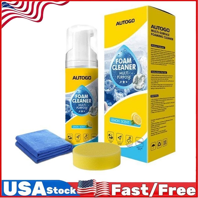 150ml Auto Go Foam Cleaner – Deep Cleaning Foam For Car Interior, Kitchen Grease gallery