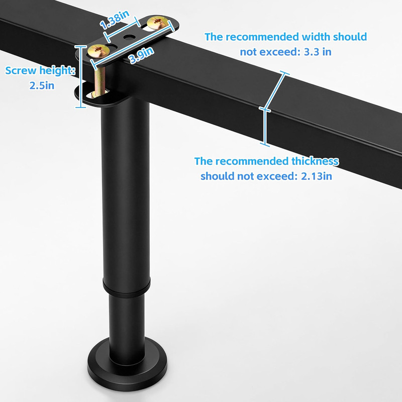 2-Pack Bed Frame Support Legs Stabilizer Replacement Universal Slat Reinforcemen gallery