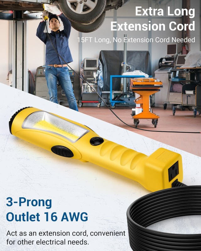 DEWENWILS LED Work Light, Underhood Work Light 15ft, 1200LM, Strong Magnet, gallery