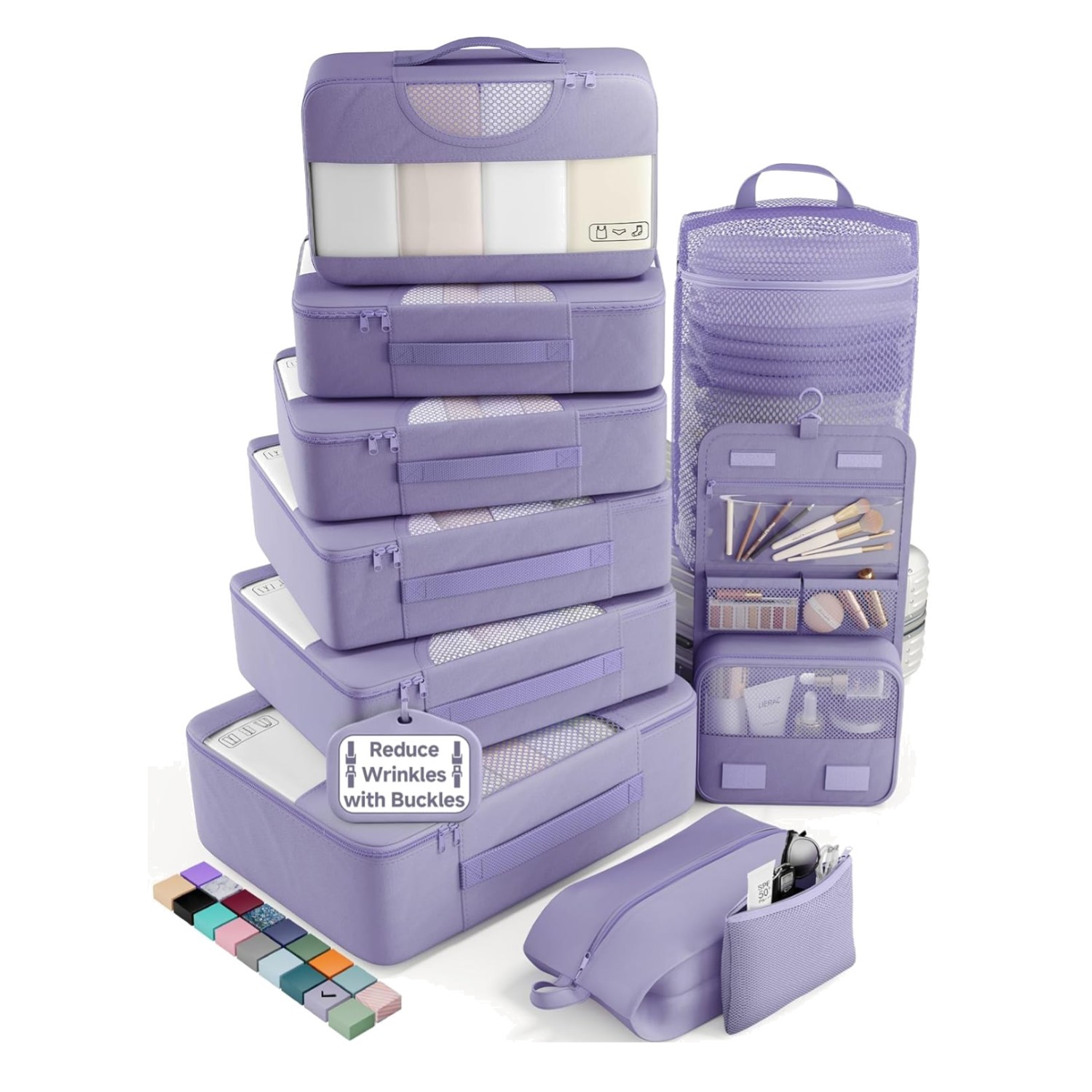 10-Piece Lightweight Packing Cube Set with Laundry Bag for Effortless Travel gallery
