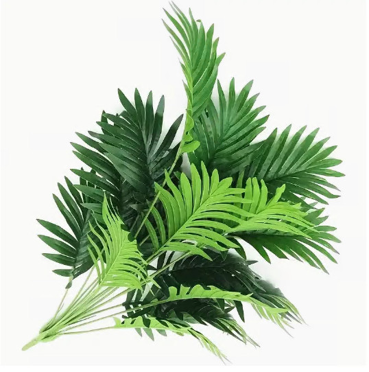 3xpcs Artificial Palm Tree Set - High Simulation Saddle Leaf Tropical Decor gallery