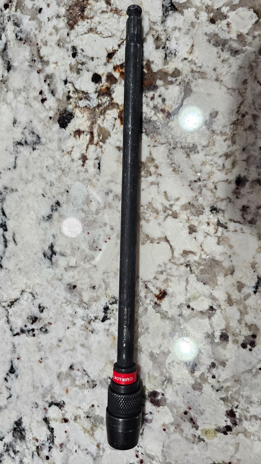 Milwaukee, 1/2 inch; Quik-Lok hole saw extension; 12 inch length gallery