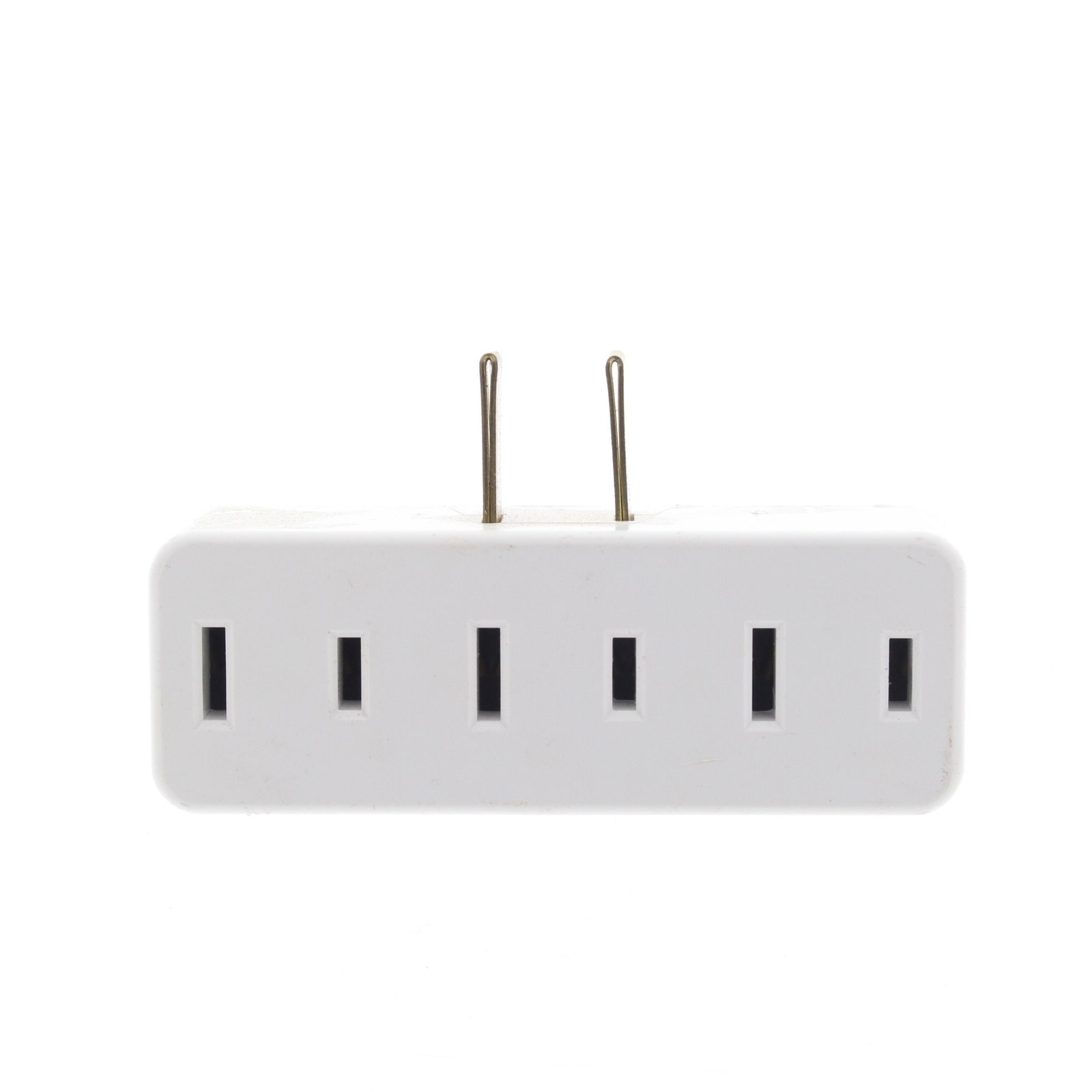 Leviton 65-W White 15A Adapter Plug-In Triple Tap Outlet Bulk NEMA 1-15R 125V gallery